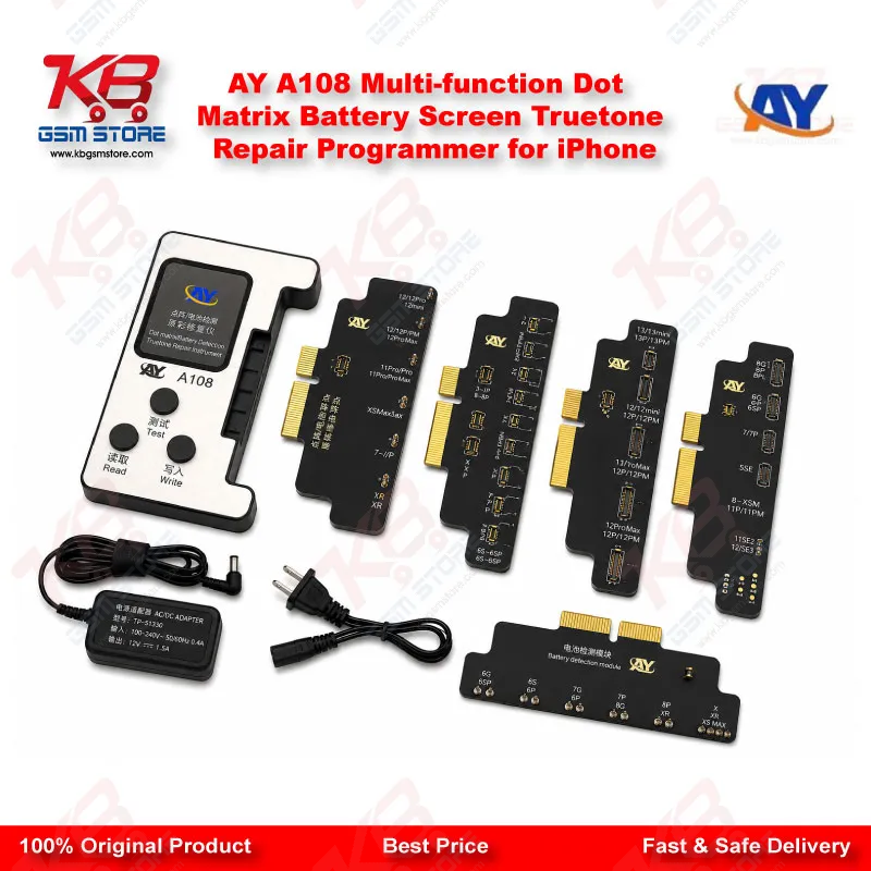 AY A108 Multi-function Dot Matrix Battery Screen Truetone Repair Programmer for iPhone