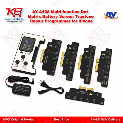 AY A108 Multi-function Dot Matrix Battery Screen Truetone Repair Programmer for iPhone