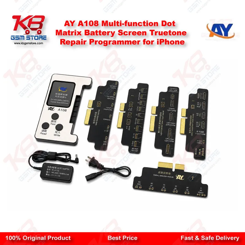 AY A108 Multi-function Dot Matrix Battery Screen Truetone Repair Programmer for iPhone