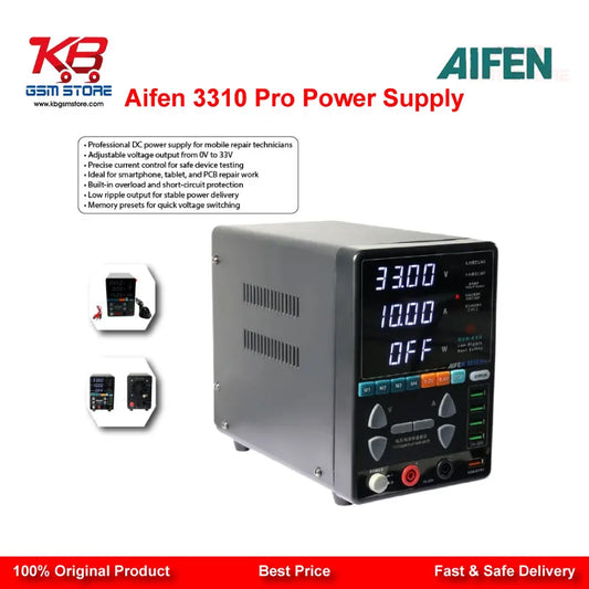 Aifen 3310 Pro 330W 33V 10A DC Power Supply for Mobile Phone Repair