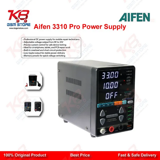 Aifen 3310 Pro 330W 33V 10A DC Power Supply for Mobile Phone Repair