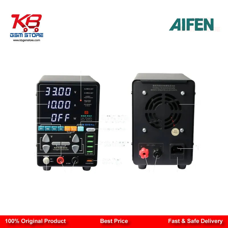 Aifen 3310 Pro 330W 33V 10A DC Power Supply for Mobile Phone Repair