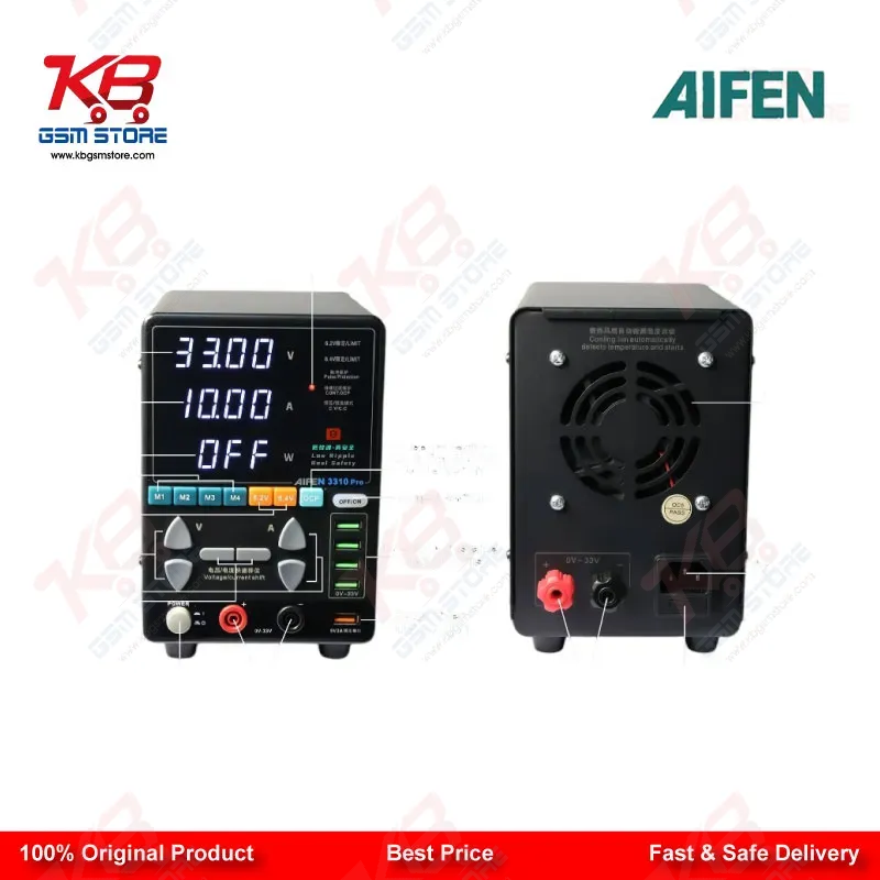Aifen 3310 Pro 330W 33V 10A DC Power Supply for Mobile Phone Repair