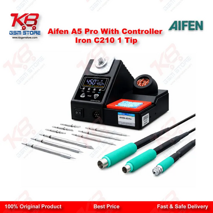 Aifen A5 Pro Digital Soldering Station with C210 Handle and Iron Tip – 120W JBC Compatible