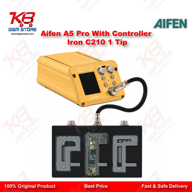 Aifen A5 Pro Digital Soldering Station with C210 Handle and Iron Tip – 120W JBC Compatible