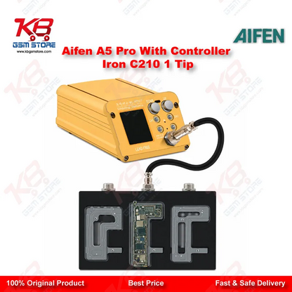 Aifen A5 Pro Digital Soldering Station with C210 Handle and Iron Tip – 120W JBC Compatible