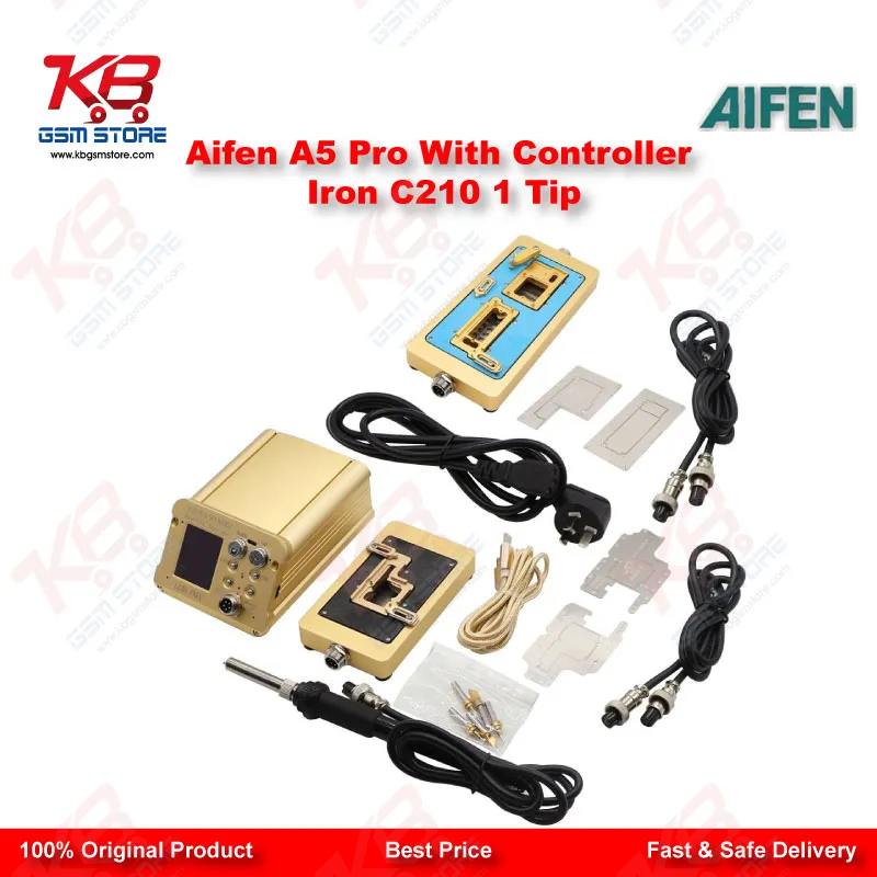 Aifen A5 Pro Digital Soldering Station with C210 Handle and Iron Tip – 120W JBC Compatible