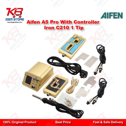 Aifen A5 Pro Digital Soldering Station with C210 Handle and Iron Tip – 120W JBC Compatible