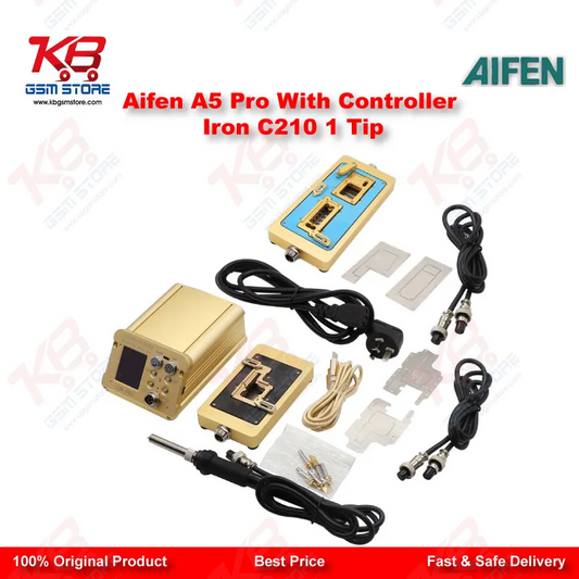 Aifen A5 Pro Digital Soldering Station with C210 Handle and Iron Tip – 120W JBC Compatible