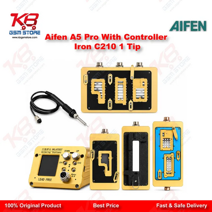 Aifen A5 Pro Digital Soldering Station with C210 Handle and Iron Tip – 120W JBC Compatible