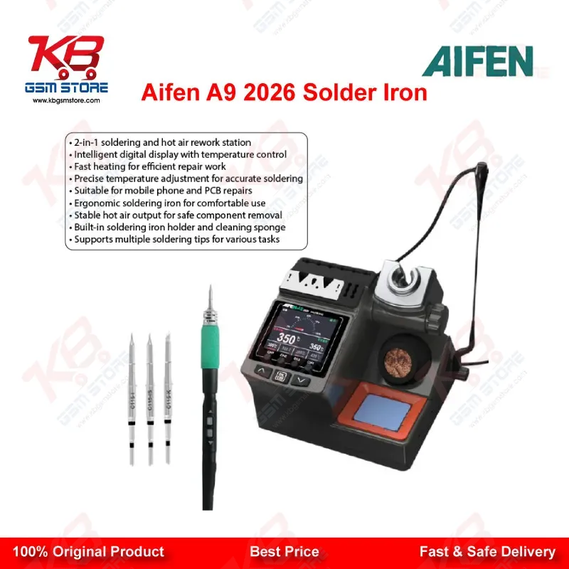 Aifen A9 2026 Soldering Station — C210 / C245 / C115 Compatible