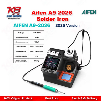 AIFEN A9 2026 Soldering Rework Station (120W/180W) – C115/C210/C245 Compatible
