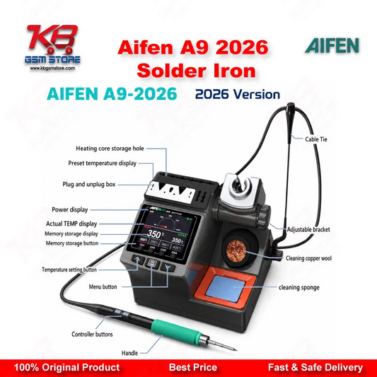 AIFEN A9 2026 Soldering Rework Station (120W/180W) – C115/C210/C245 Compatible