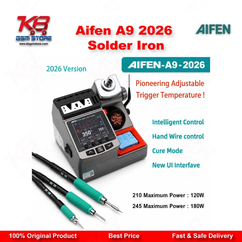 AIFEN A9 2026 Soldering Rework Station (120W/180W) – C115/C210/C245 Compatible