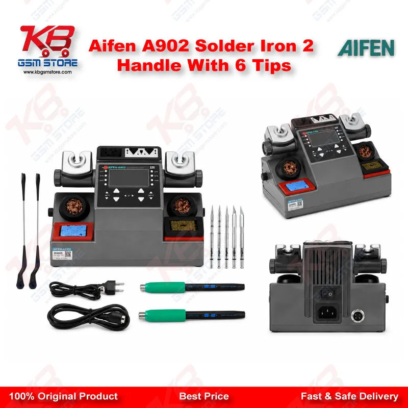 Aifen A902 Solder Iron 2 Handle With 6 Tips