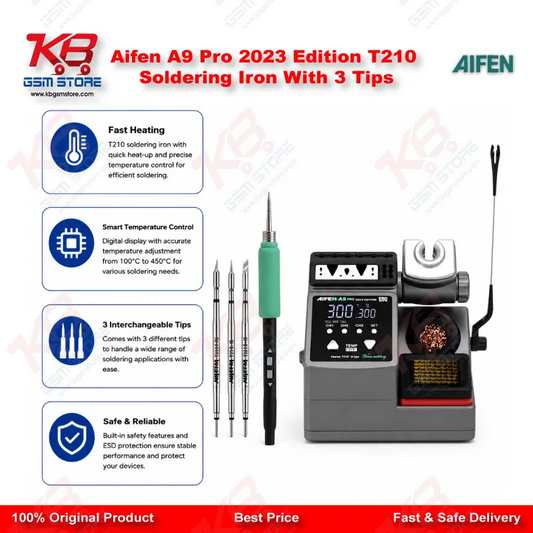 Aifen A9 Pro 2023 Edition T210 Soldering Iron With 3 Tips