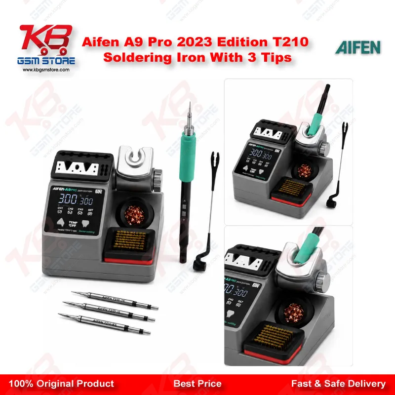 Aifen A9 Pro 2023 Edition T210 Soldering Iron With 3 Tips