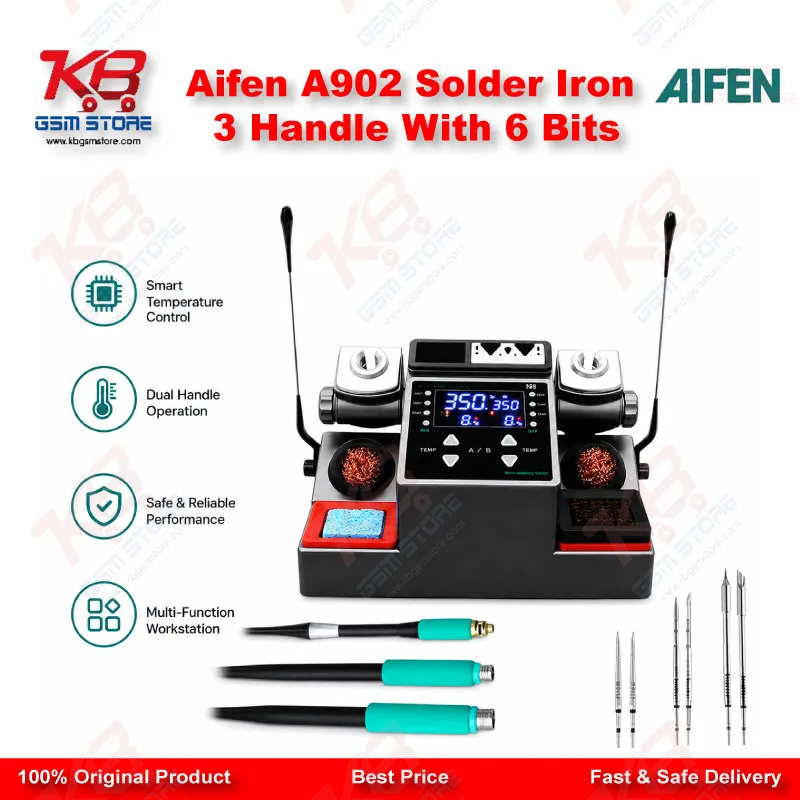 Aifen A902 Solder Iron 3 Handle With 6 Bits