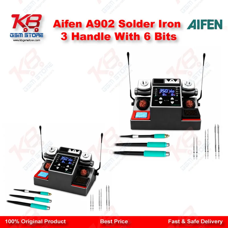 Aifen A902 Solder Iron 3 Handle With 6 Bits