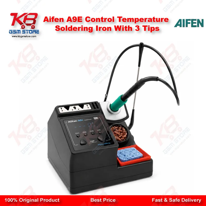 Aifen A9E Control Temperature Soldering Iron With 3 Tips