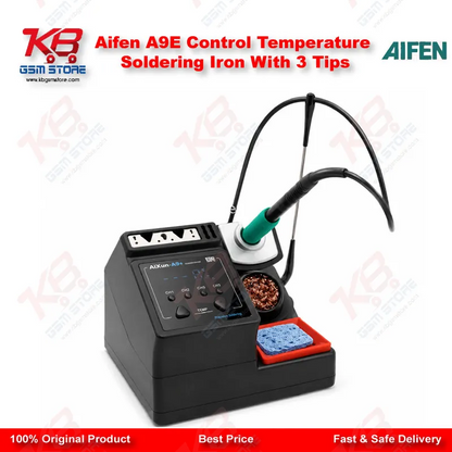Aifen A9E Control Temperature Soldering Iron With 3 Tips