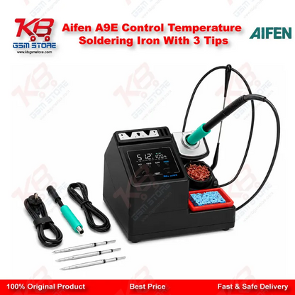 Aifen A9E Control Temperature Soldering Iron With 3 Tips