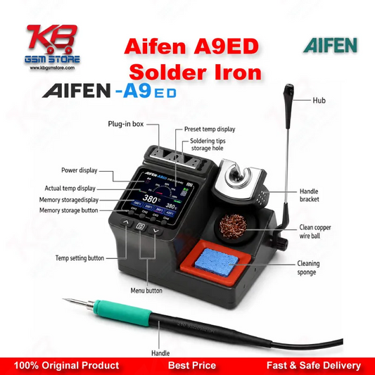 AIFEN A9ED Soldering Station – Color Screen, C115/C210/C245 Compatible