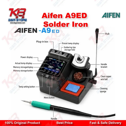 AIFEN A9ED Soldering Station – Color Screen, C115/C210/C245 Compatible