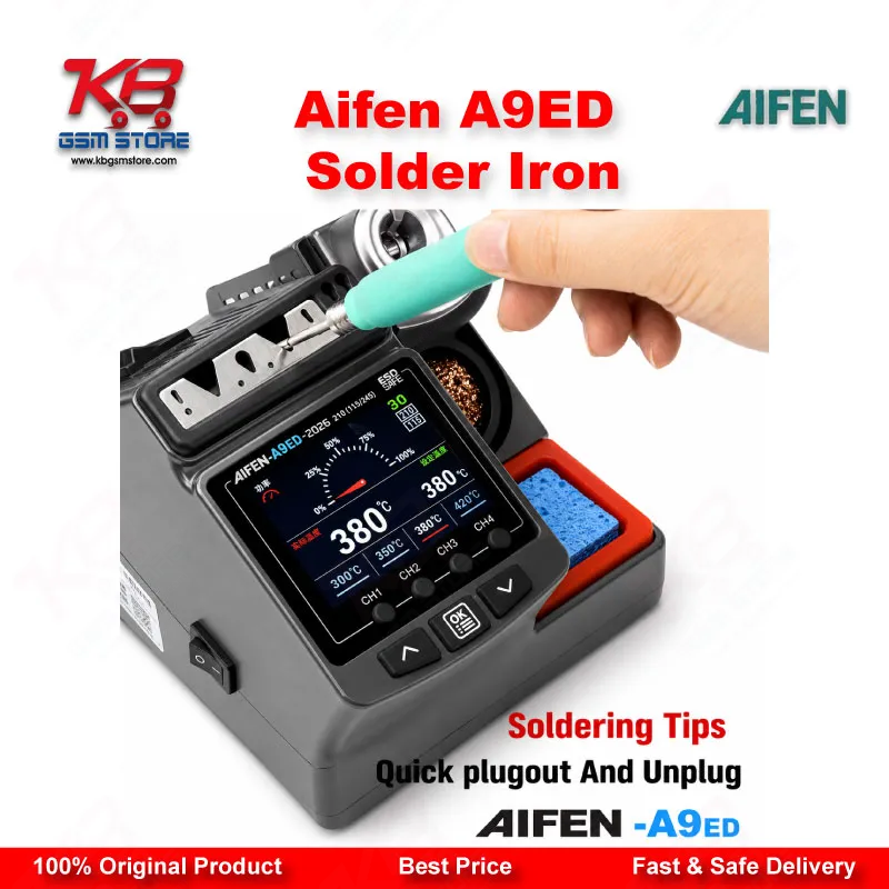 AIFEN A9ED Soldering Station – Color Screen, C115/C210/C245 Compatible
