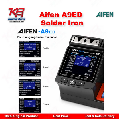 AIFEN A9ED Soldering Station – Color Screen, C115/C210/C245 Compatible