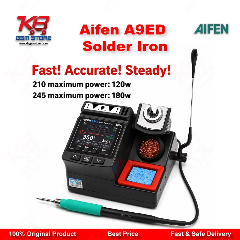 AIFEN A9ED Soldering Station – Color Screen, C115/C210/C245 Compatible