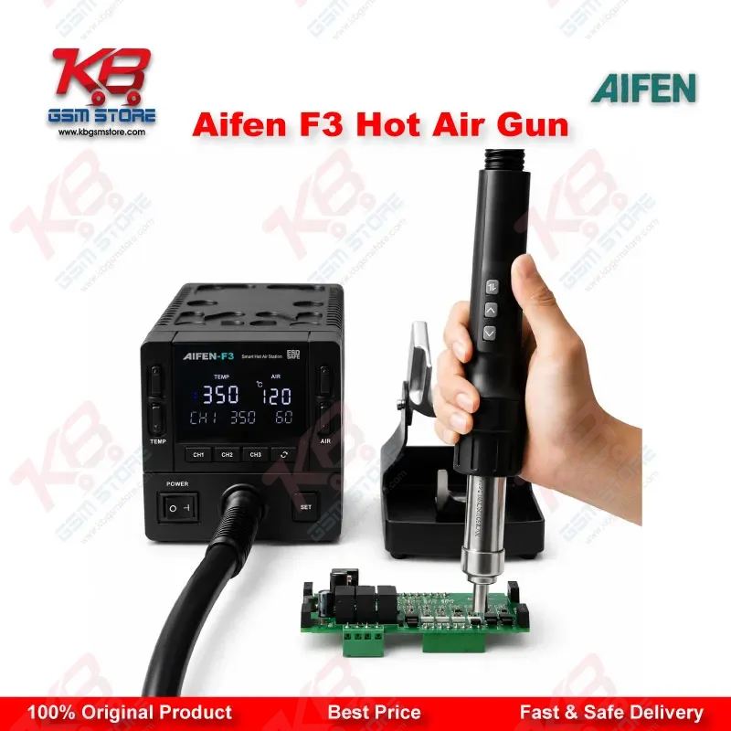 Aifen F3 1000W Hot Air Gun BGA Rework Station — Digital Display