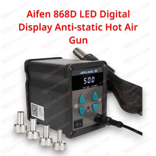 Aifen 868D LED Digital Display Anti-static Hot Air Gun