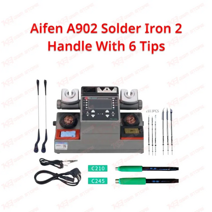 Aifen A902 Solder Iron 2 Handle With 6 Tips