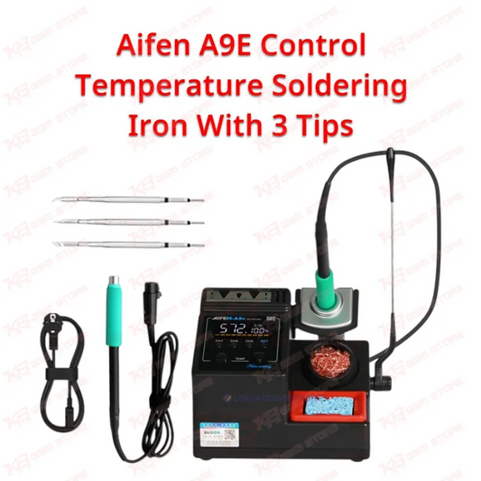 Aifen A9E Control Temperature Soldering Iron With 3 Tips