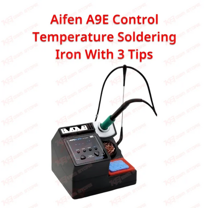 Aifen A9E Control Temperature Soldering Iron With 3 Tips