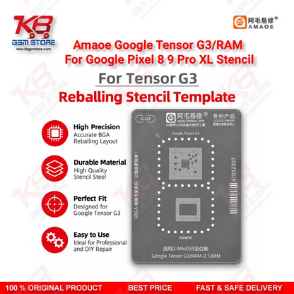 Amaoe Google Tensor G3/RAM For Google Pixel 8 9 Pro XL Stencil