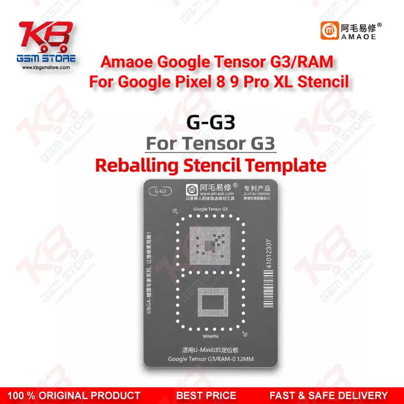 Amaoe Google Tensor G3/RAM For Google Pixel 8 9 Pro XL Stencil
