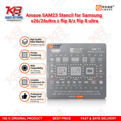 Amaoe SAM23 Stencil for Samsung S26 & Z Flip 8 Reballing