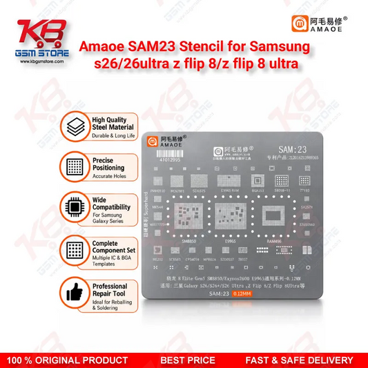 Amaoe SAM23 Stencil for Samsung S26 & Z Flip 8 Reballing
