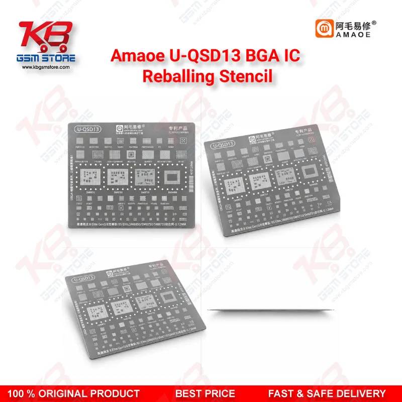 Amaoe U-QSD13 BGA IC Reballing Stencil for Qualcomm Snapdragon 8 Elite CPU Rework
