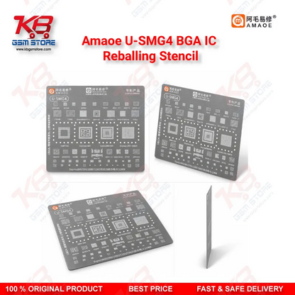 Amaoe U-SMG4 BGA IC Reballing Stencil for Samsung Exynos 880 980 1080 1280 CPU Reball Template