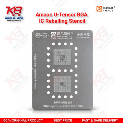 Amaoe U-Tensor BGA IC Reballing Stencil for Google Pixel Tensor CPU Repair
