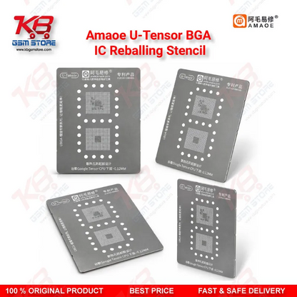 Amaoe U-Tensor BGA IC Reballing Stencil for Google Pixel Tensor CPU Repair