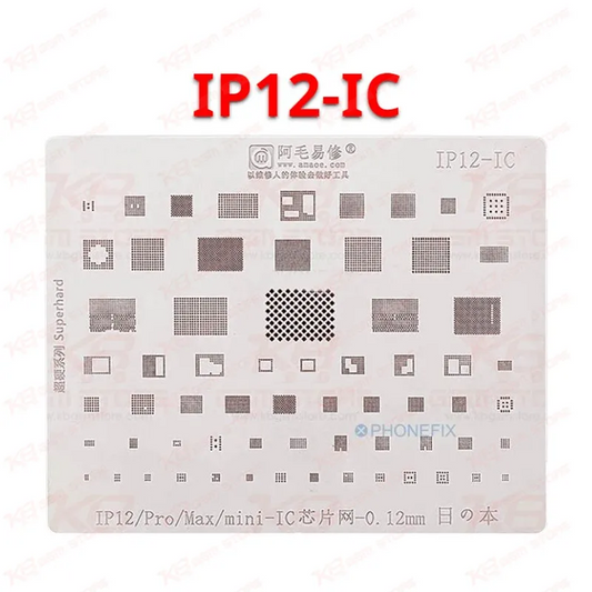 Amaoe IP12-IC BGA Reballing Stencil