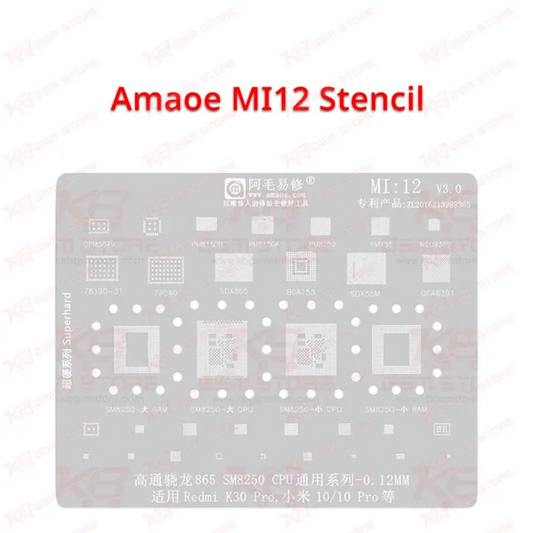 Amaoe MI12 Stencil