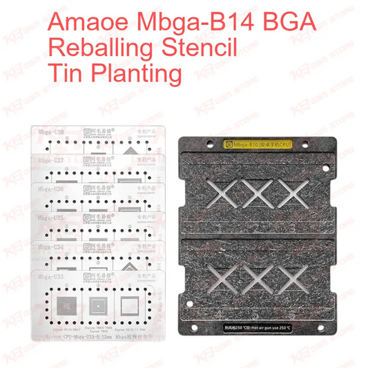 Amaoe Mbga-B14 BGA Reballing Stencil Tin Planting