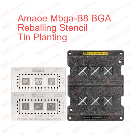 Amaoe Mbga-B8 BGA Reballing Stencil Tin Planting