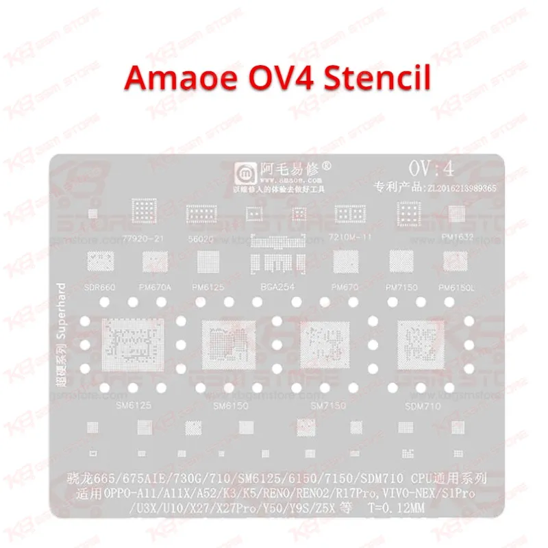 Amaoe OV4 Stencil