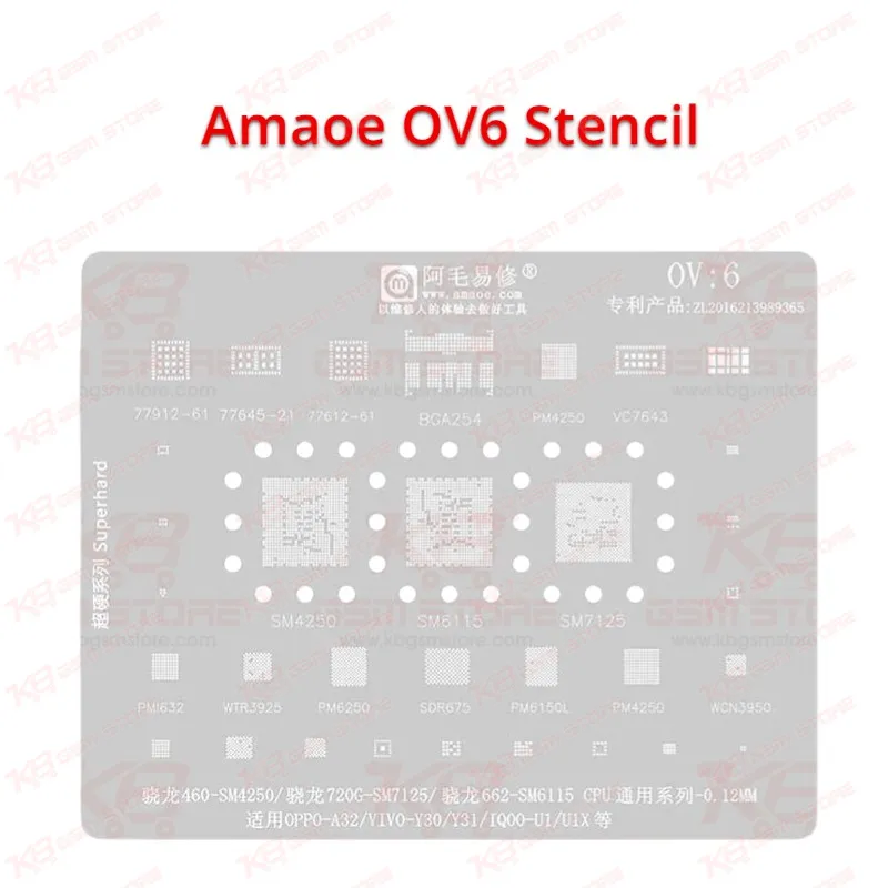 Amaoe OV6 Stencil